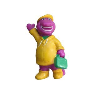 1993 The Lyons Group - BARNEY THE DINOSAUR - RAIN DAY 2.5" PVC Figure